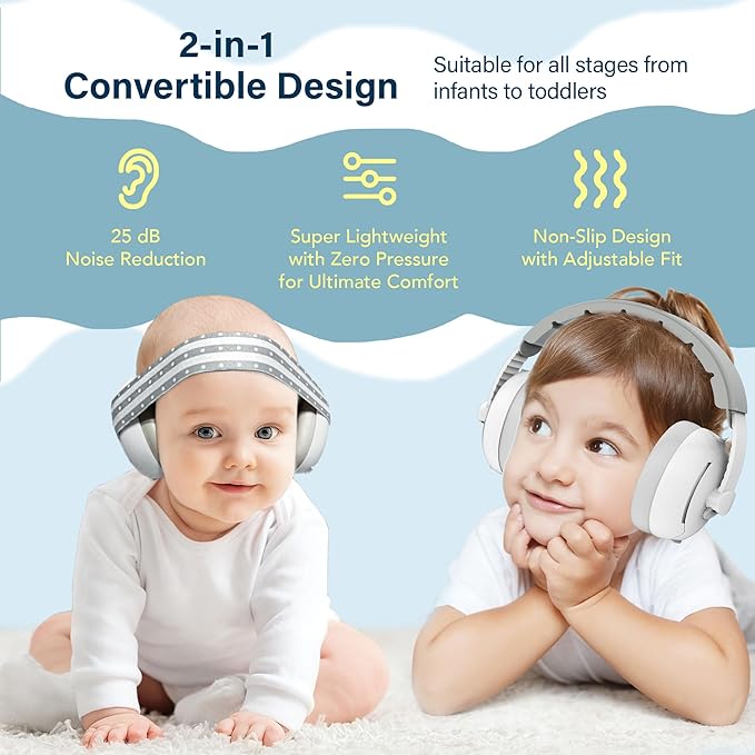 Audifonos Cancelacion de Ruido BABYQUIET™ (Protección auditiva para bebés)