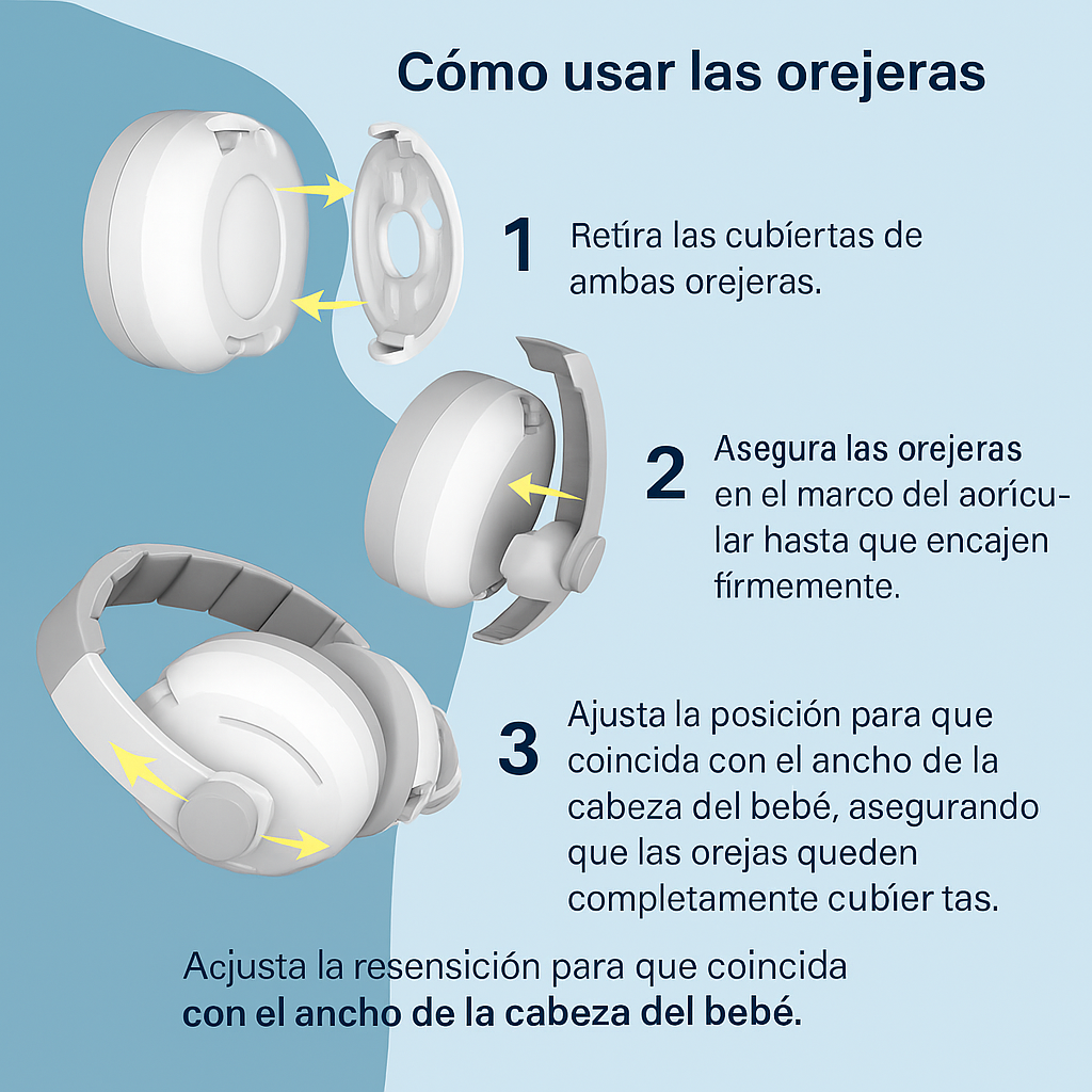 Audifonos Cancelacion de Ruido BABYQUIET™ (Protección auditiva para bebés)
